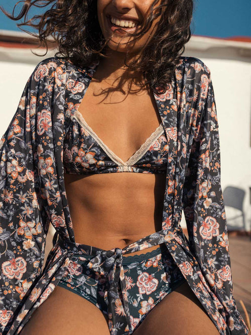 Soutien-gorge Shosha Charcoal Tropical Loon