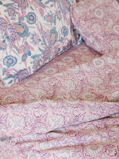 Housse De Couette Noemie Pink Daisy Garden