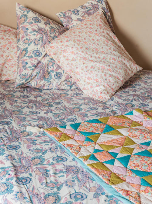 Drap-Housse Nicole Blue Wild Bouquet