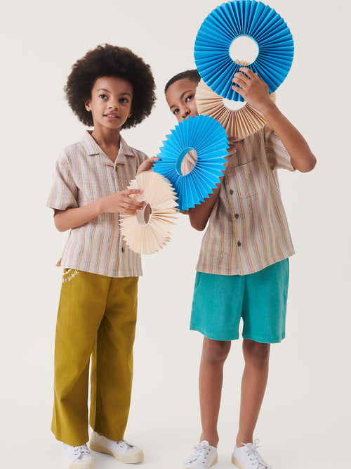 Short Jivan Wave Blue