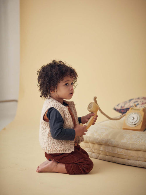 Kid Unisex Cardigan Heddi Heather Cream