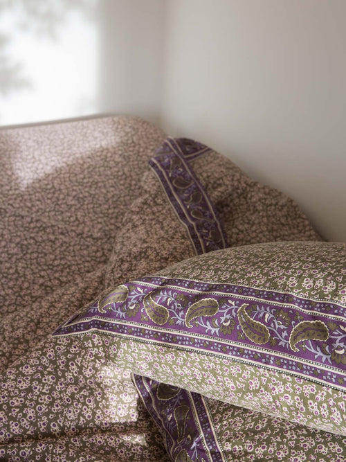 Home Fitted Sheet Nicole Khaki Freesia Dreams