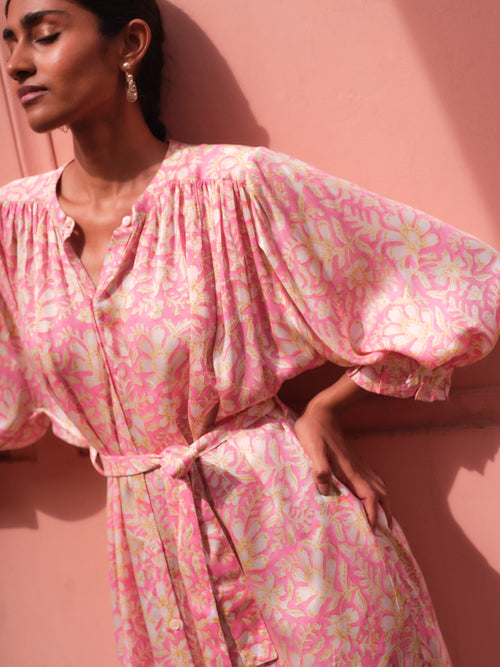 saheli - femme - rukiyana - pink flowers