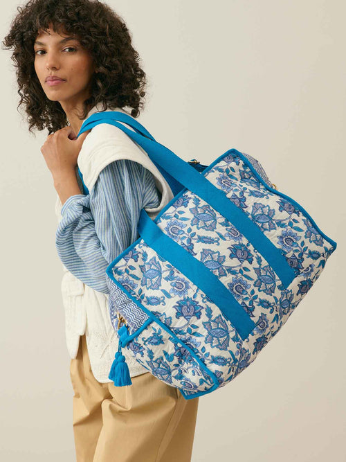 Home 36Hours Bag Lilio Blue Lobelia Garden