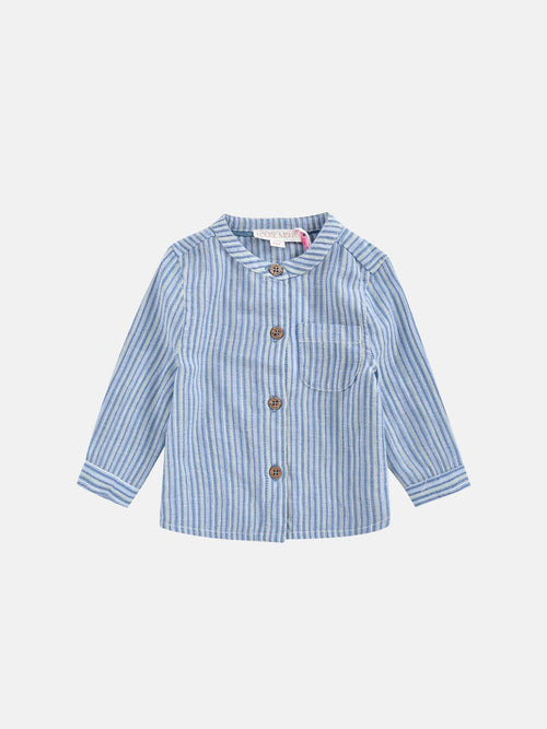 Bébé Garçons Shirt Amod Blue Parasol Stripes