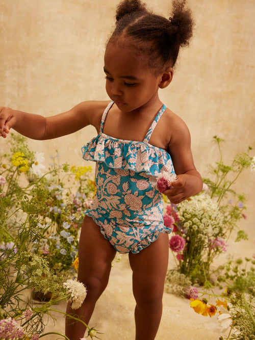 Bébé Fille Maillot De Bain Jovana Blue Mountain Avens