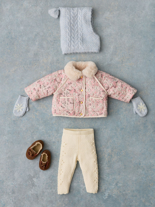 Bébé Fille Manteau Reversible Jasmina Pink Linden Blossom