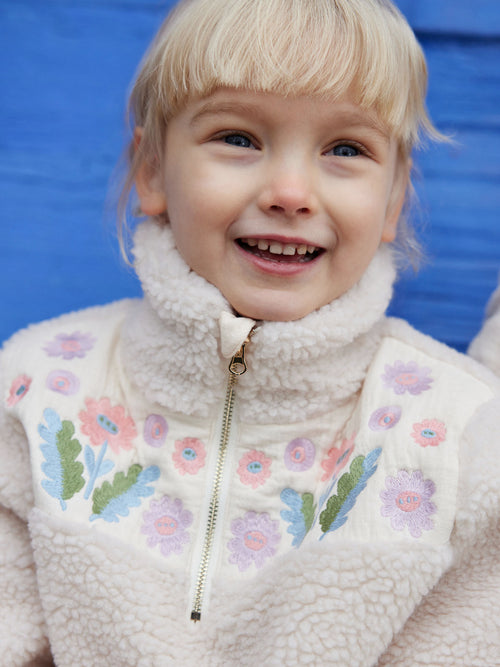 Fille Manteau Rosetta Cream
