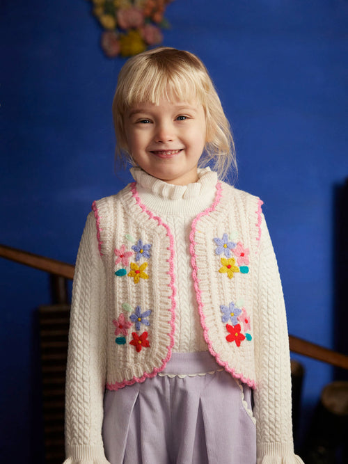 Fille Gilet Yuliyami Cream