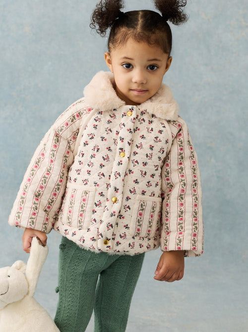 Bébé Fille Manteau Réversible Jasmina Cr.pink S-cr.flow B.