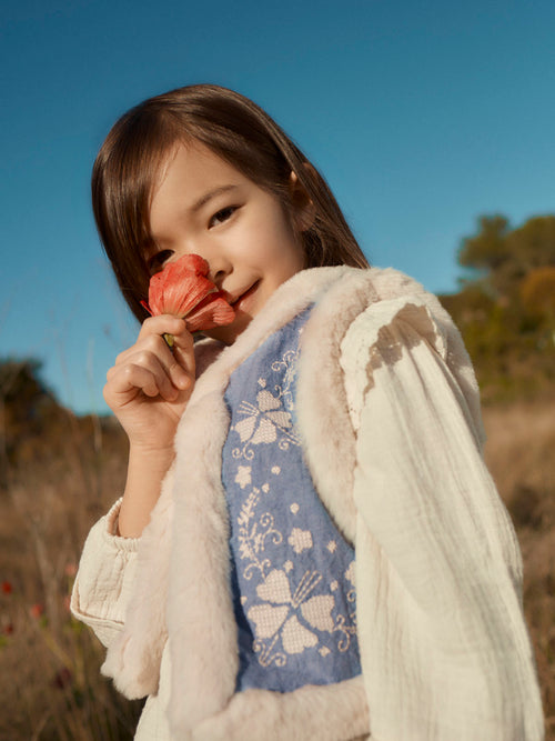 Fille Veste Sans Manches Librana Light Blue