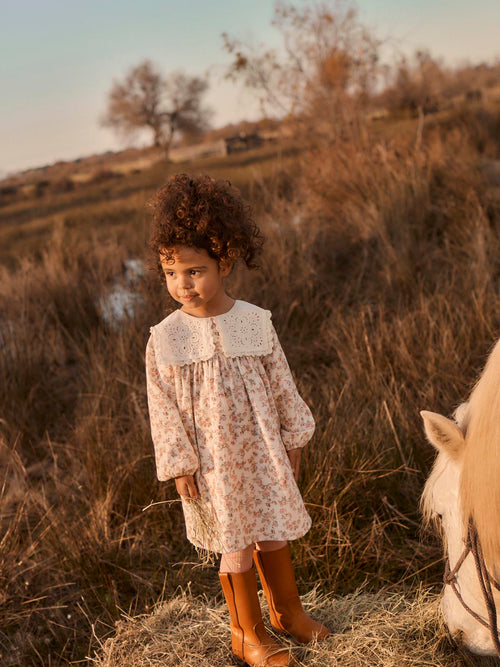 Fille Robe Arinola Cream Carnation Vale