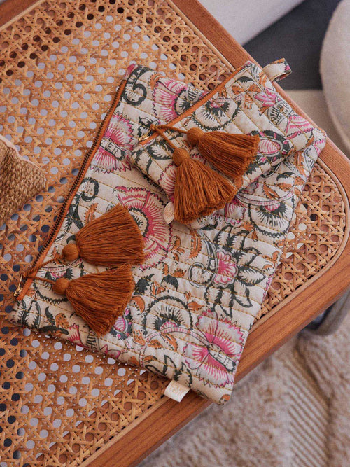 Home Pouch Domina Cream Dolce Flowers
