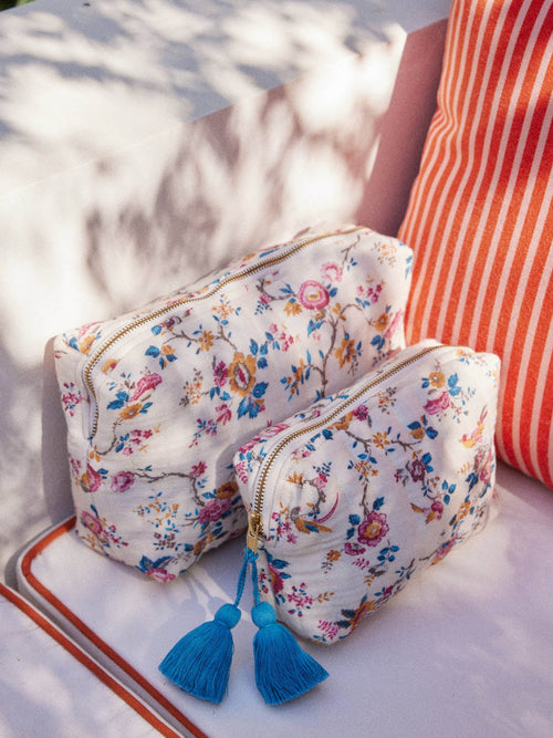 Home Pouch Teiki Cream Retro Garden