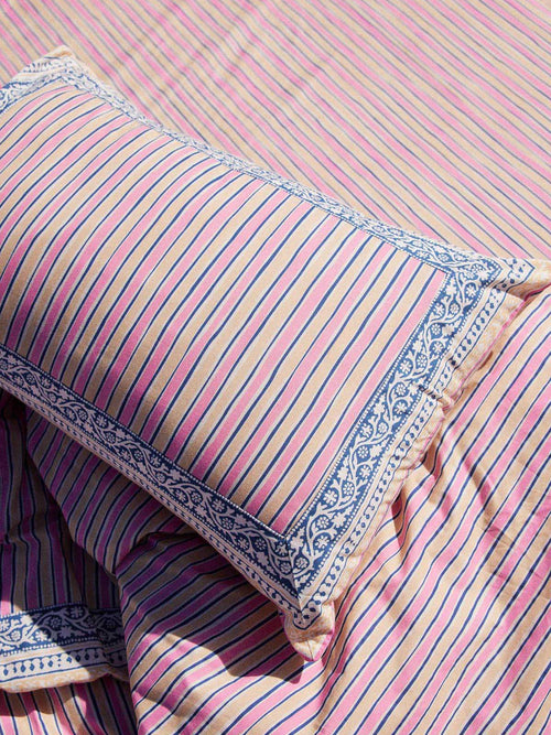 Home Pillow Case Valerie Pink Catania Stripes