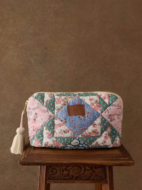 Maison pochette teiki Navy Snowfall Patch