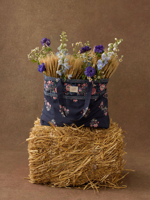 Maison Tote Bag Beverly Midnight Primrose Plain