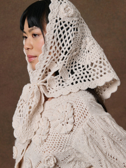 Femme Foulard Zoe Cream