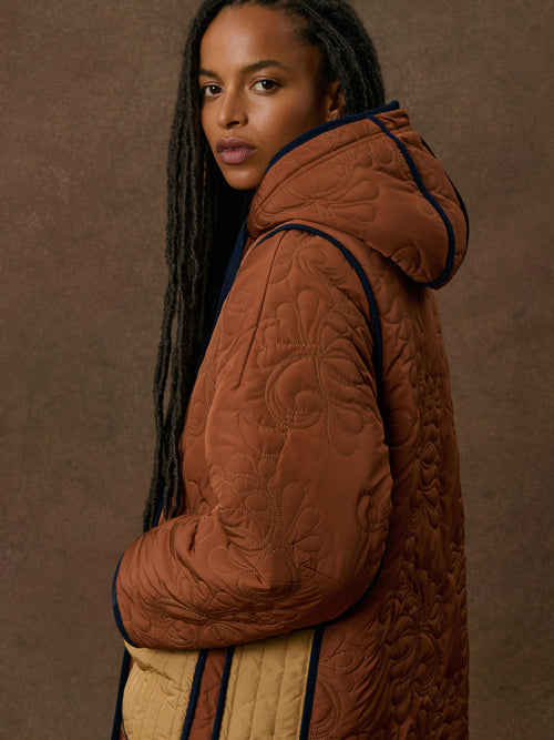 Femme Manteau Amelina Chocolate