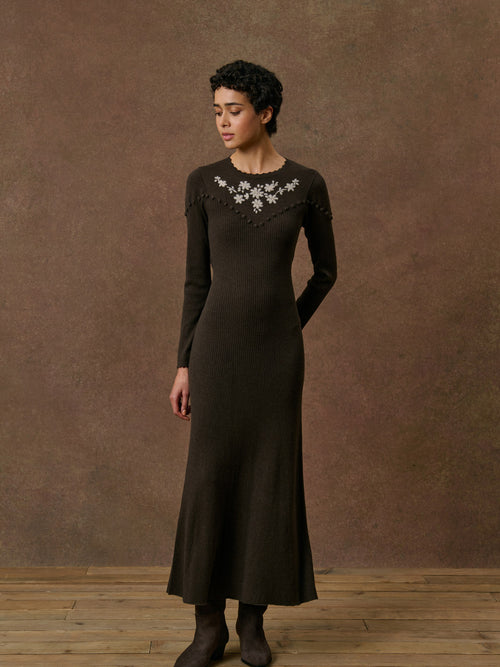 Femme Robe Brygida Chocolate