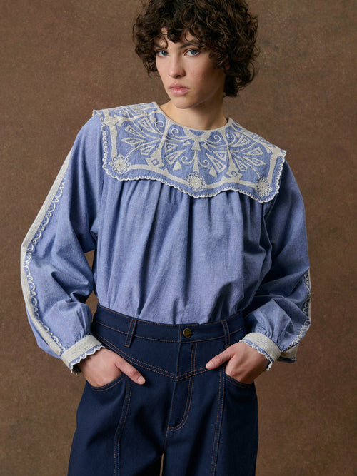 Femme Blouse Anastasy Light Blue