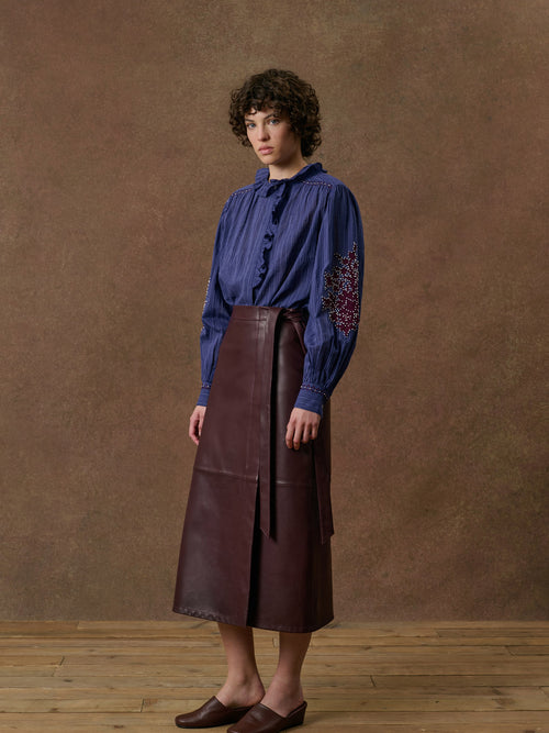 Femme Jupe Lorenza Burgundy