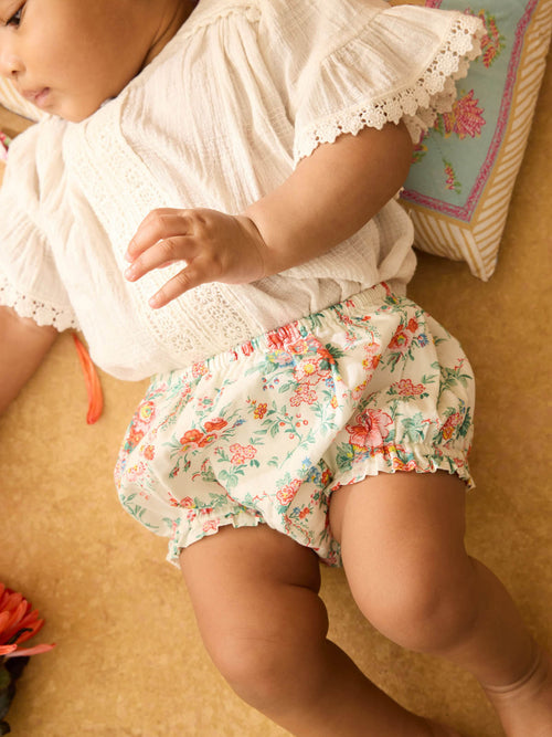 Bébé Fille Bloomers Maud Cream Rosa Festa