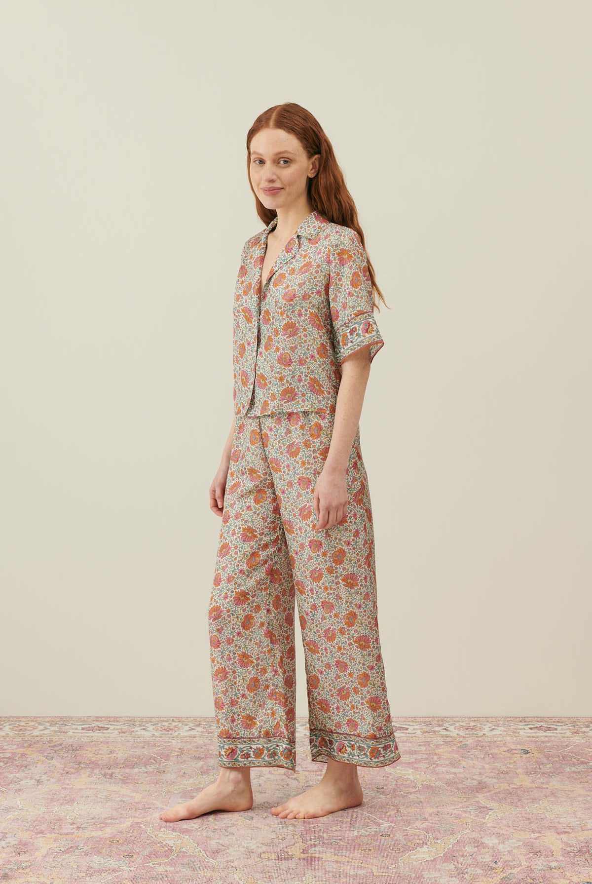 Loulou Silk Pajama Top