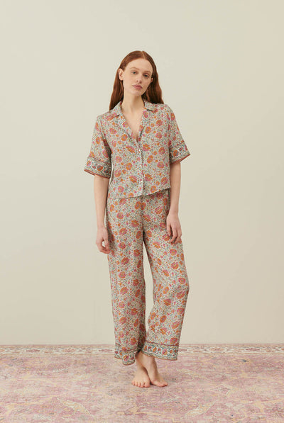 Loulou Silk Pajama Top