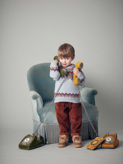 Kid Garçon Jumper Lounis Heather Grey