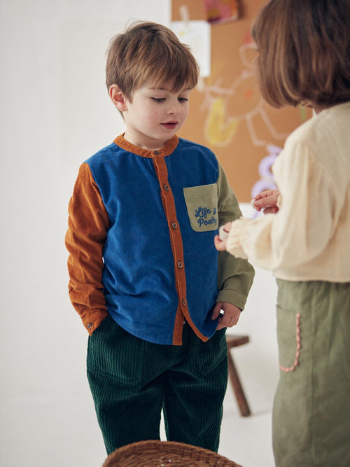 Kid Garçon Shirt Amod Work Blue