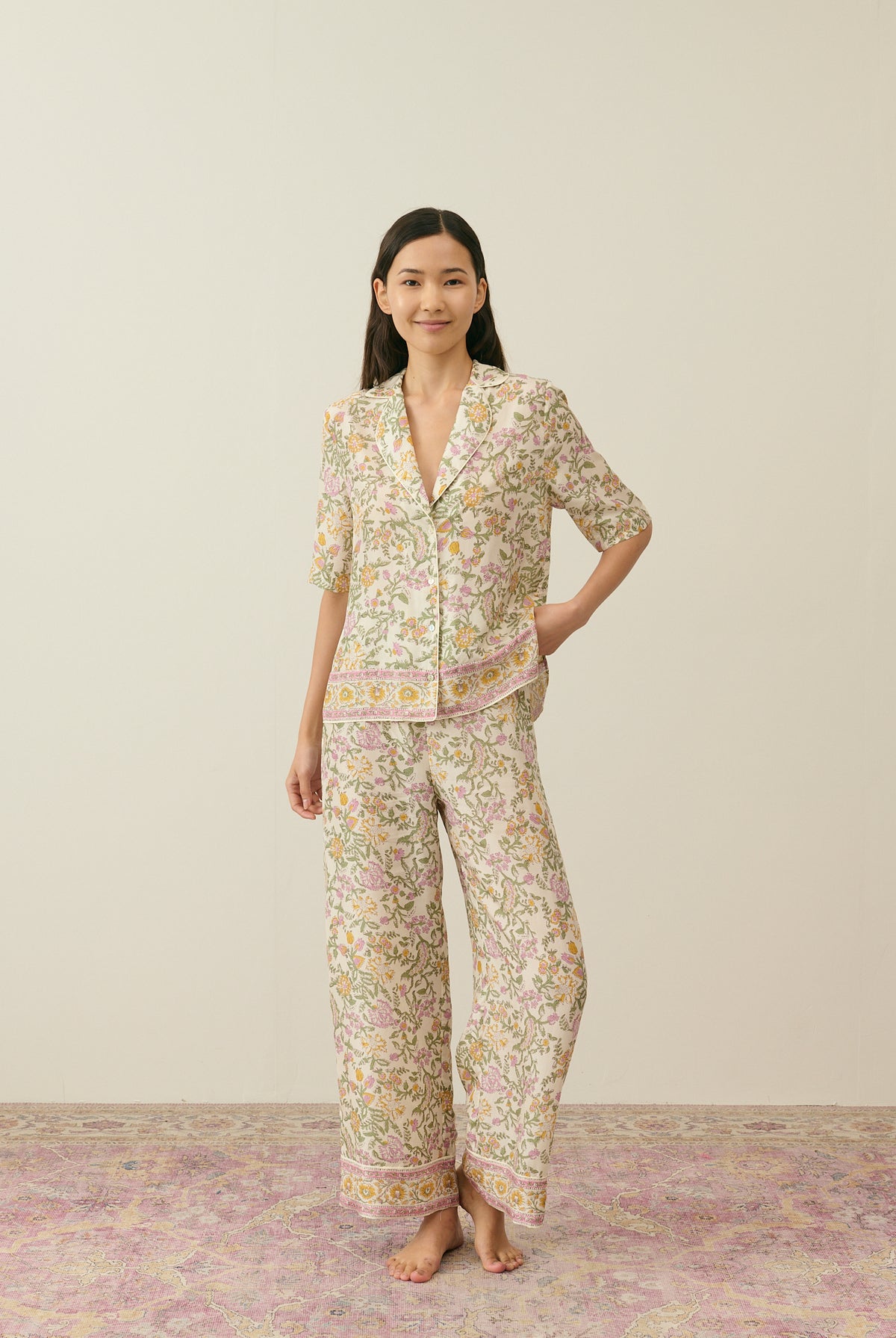 Ensemble De Pyjama En Soie Loukana