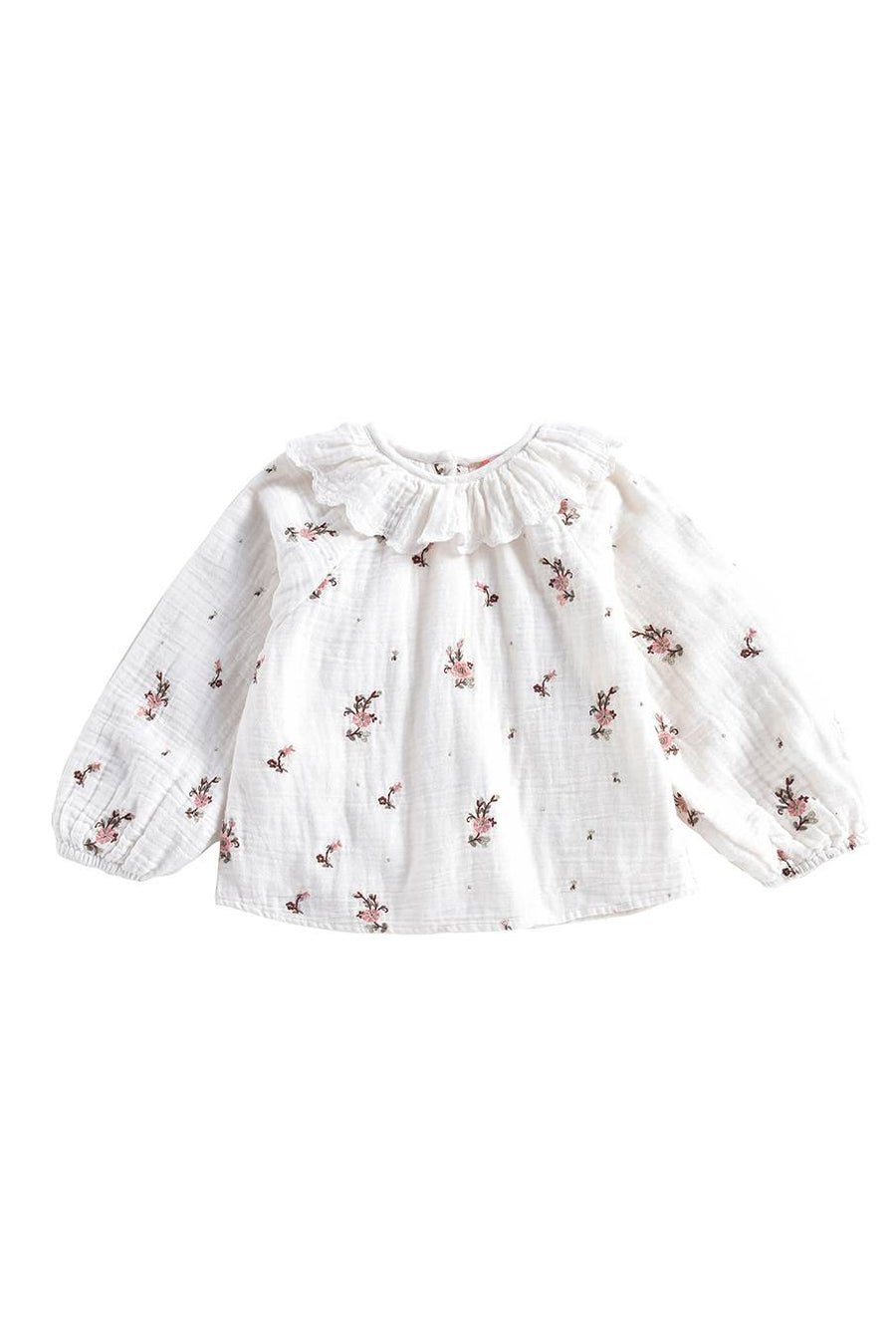 Blouse Sandrine Off-White Flowers