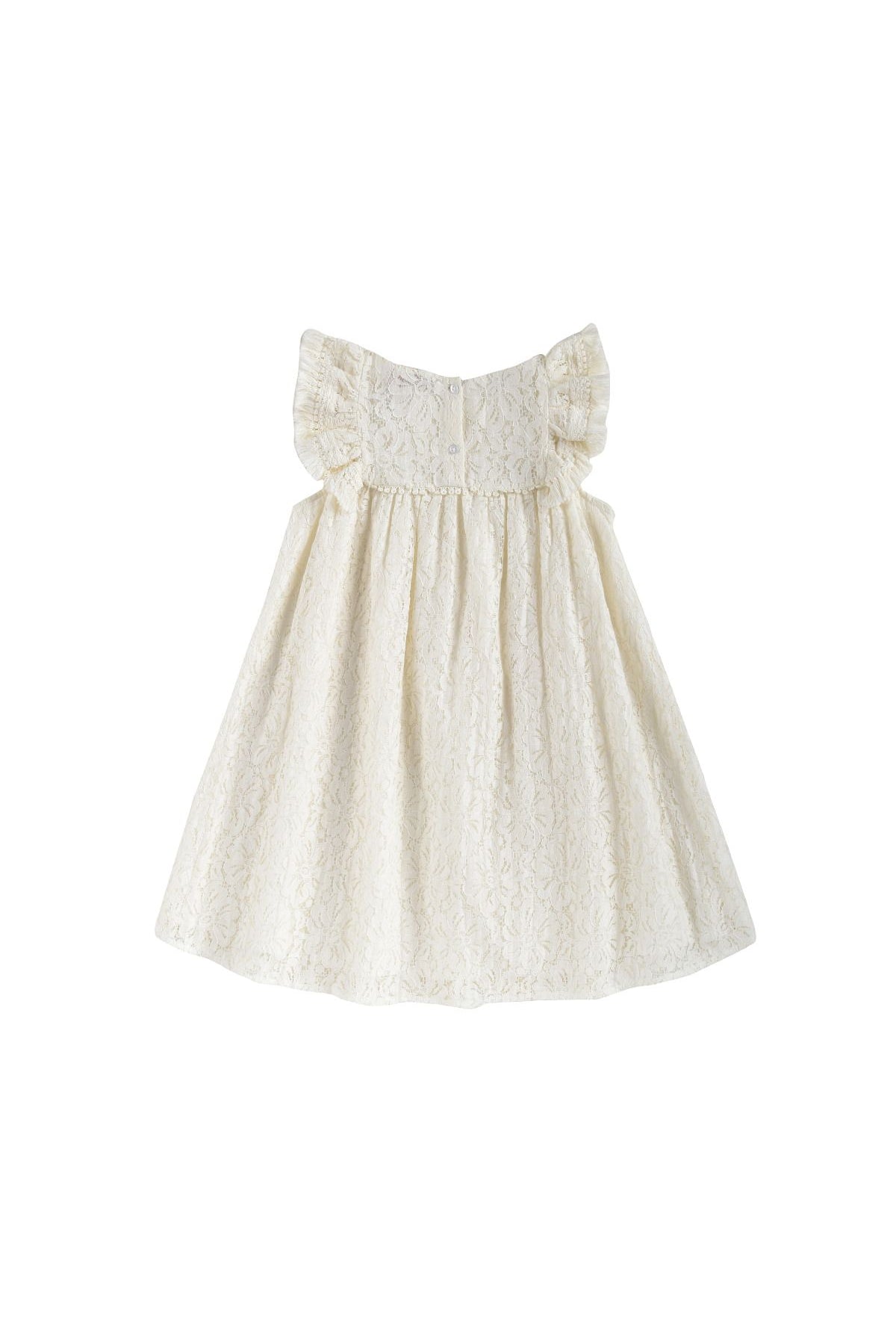 Janice Cream Lace Dress