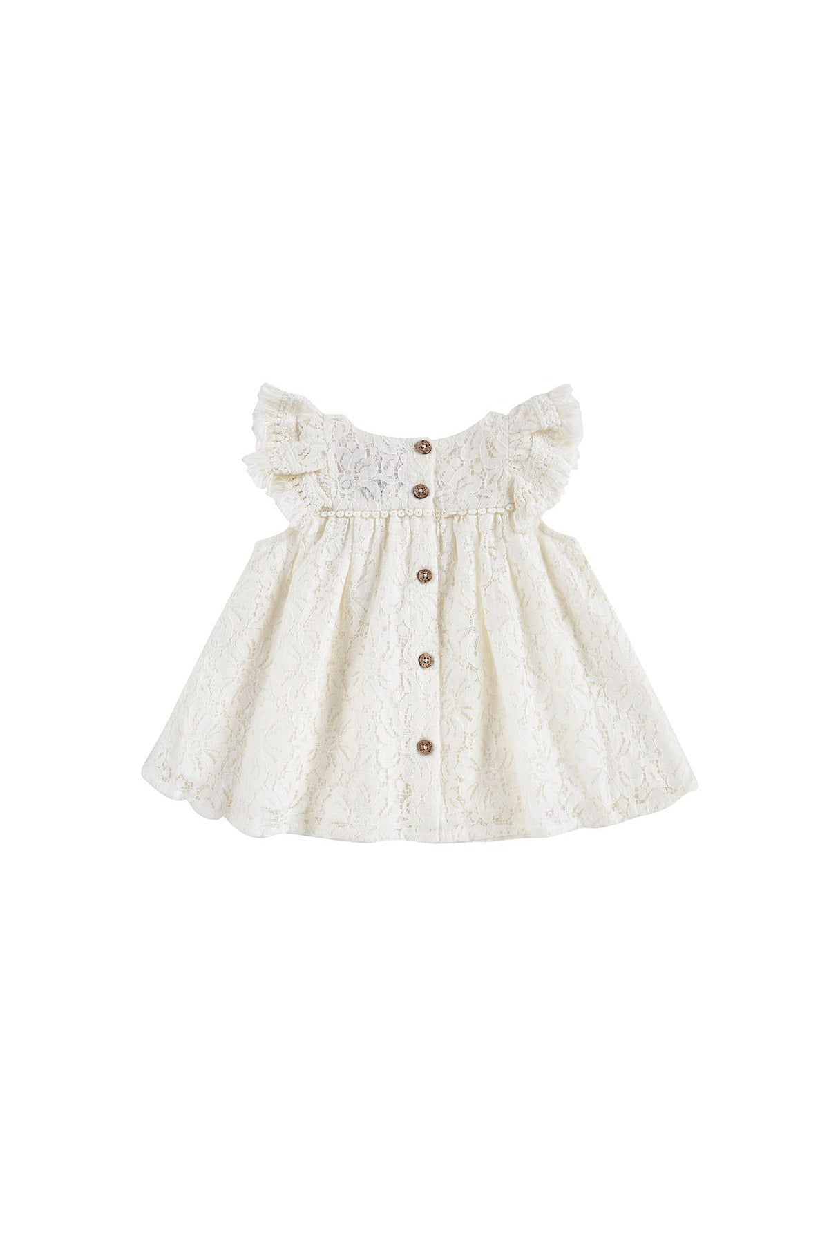 Janice Cream Lace Dress