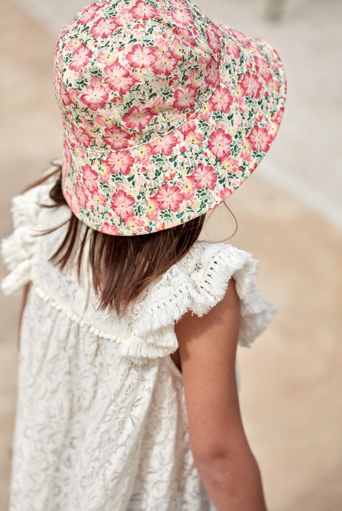 Janice Cream Lace Dress