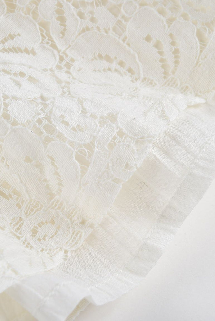 Janice Cream Lace Dress