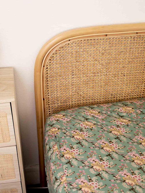 Drap-housse Nicole Blue French Flowers