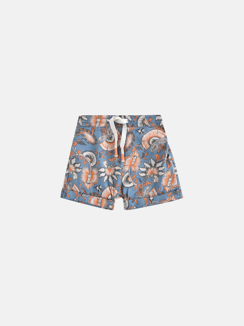 Bébé Garçons Shorts Aliki Steel Dolce Flowers