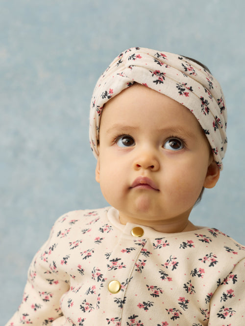 Bébé Fille Bandeau Julie Cream Pink Sorrel