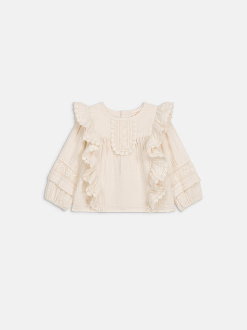 Bébé Fille Blouse Bella Cream