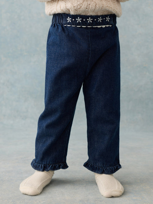 Bébé Fille Pantalon Floflo Indigo