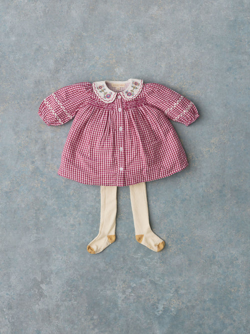 Bébé Fille Robe Delinia Raspberry Checks