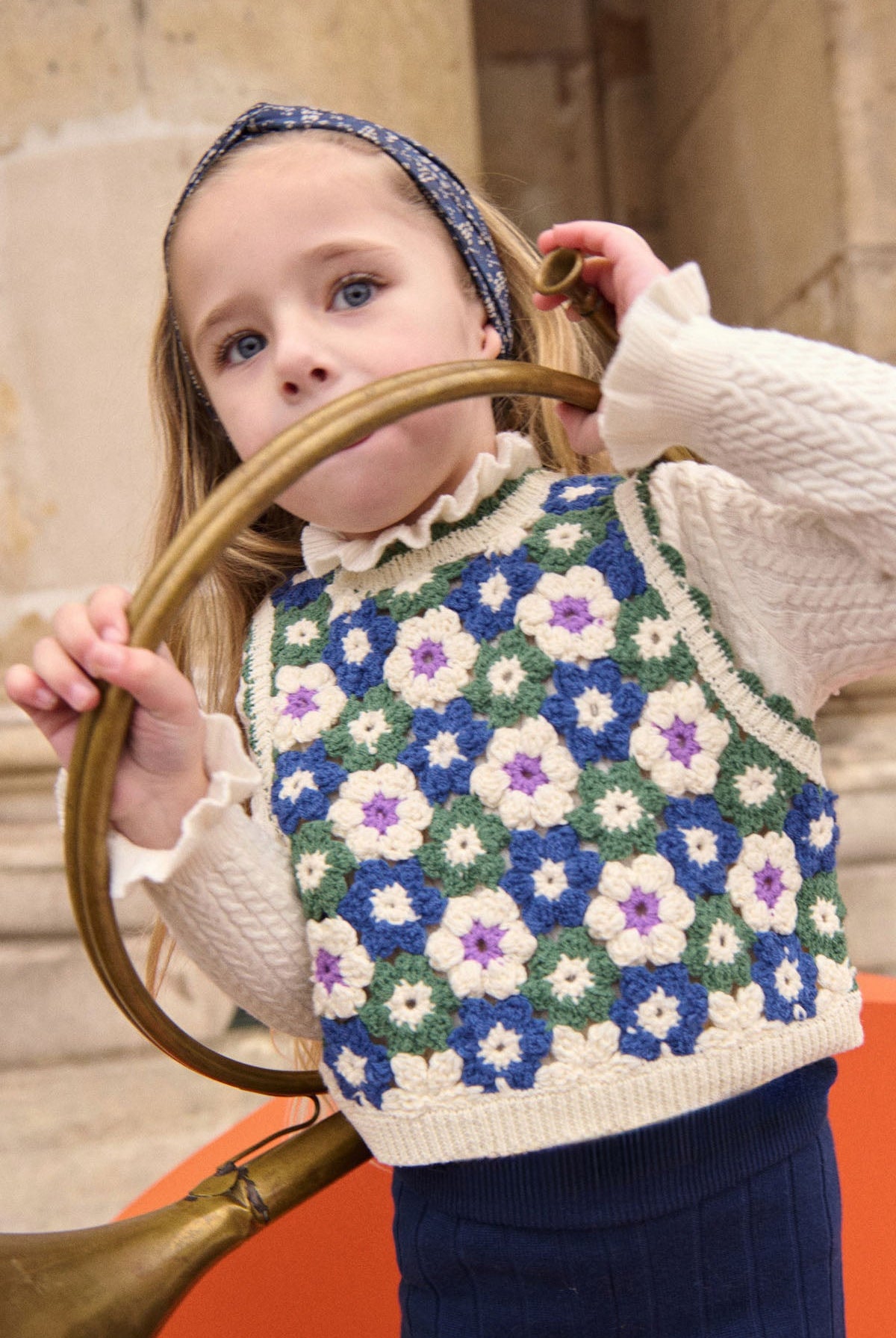 Top en crochet Rynia