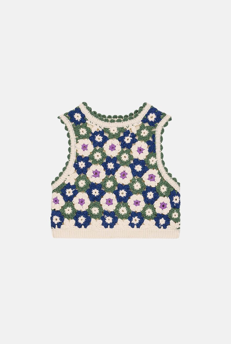 Top en crochet Rynia
