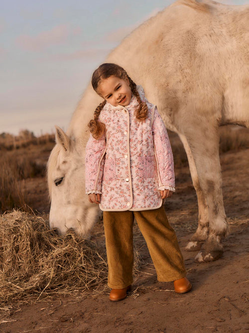 Fille Manteau Tender Cream Carnation Vale