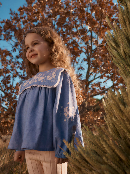 Fille Blouse Henrietta Light Blue