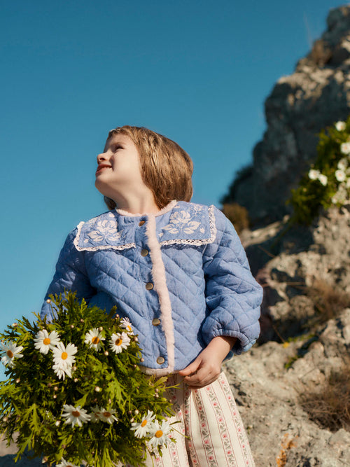 Fille Manteau Jouliano Light Blue