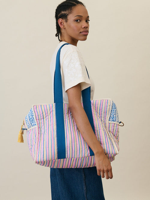 Home 36Hours Bag Lilio Pink Catania Stripes
