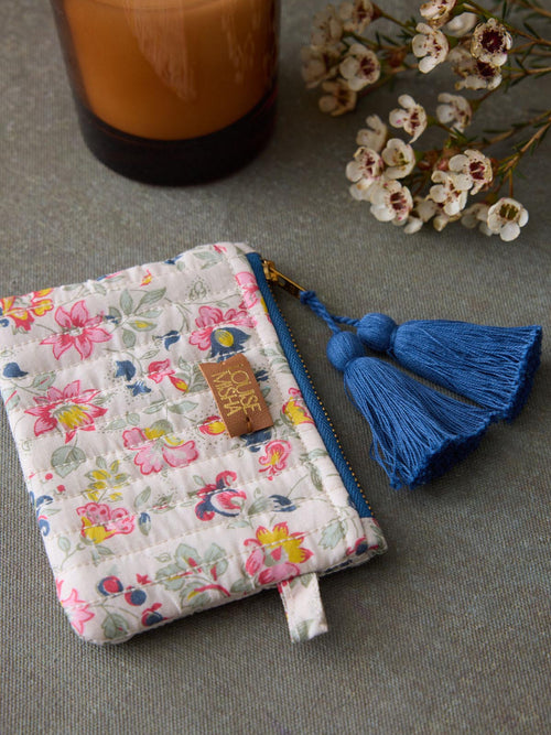 Home - POUCH LOIS  cream wild flowers 